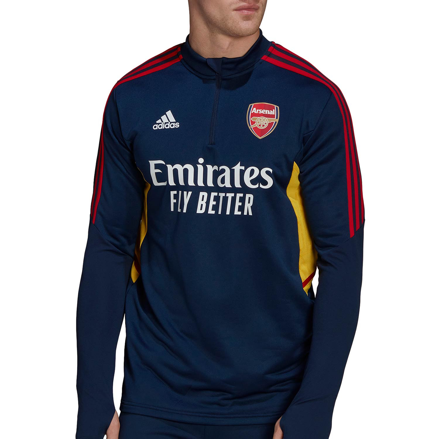 Sudadera adidas Arsenal entrenamiento staff azul marino futbolmania