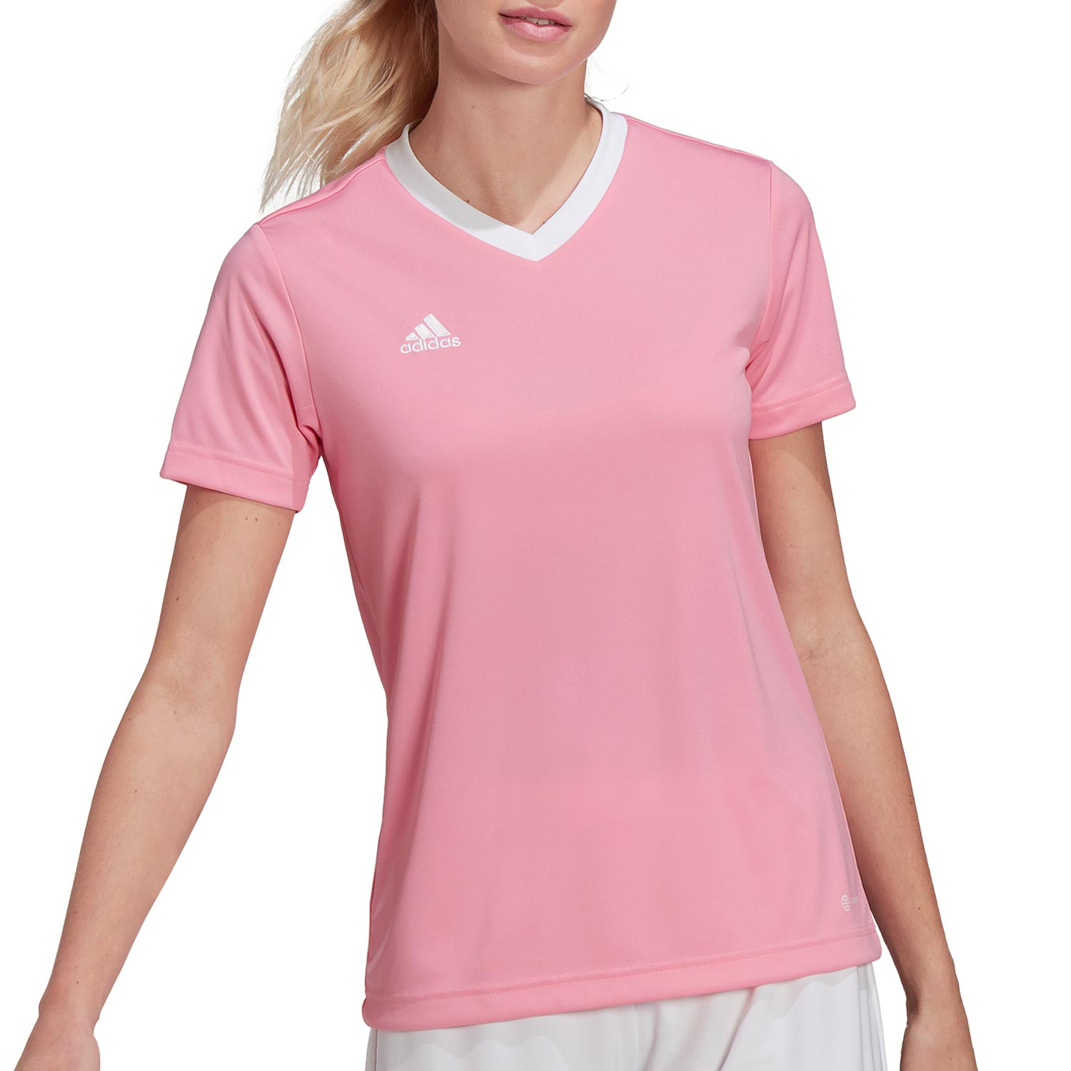 Camiseta Entrada 22 mujer rosa | futbolmania