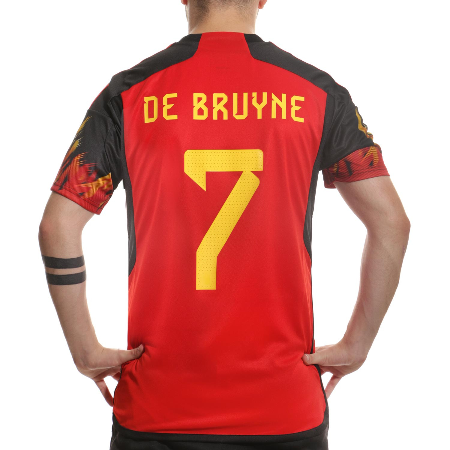 Camiseta adidas Bélgica mujer entrenamiento negra