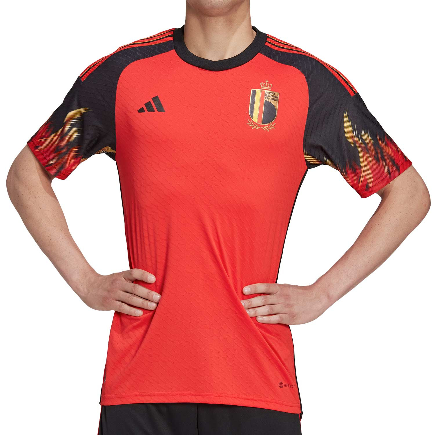 Camiseta adidas Bélgica 2023 authentic roja negra futbolmania