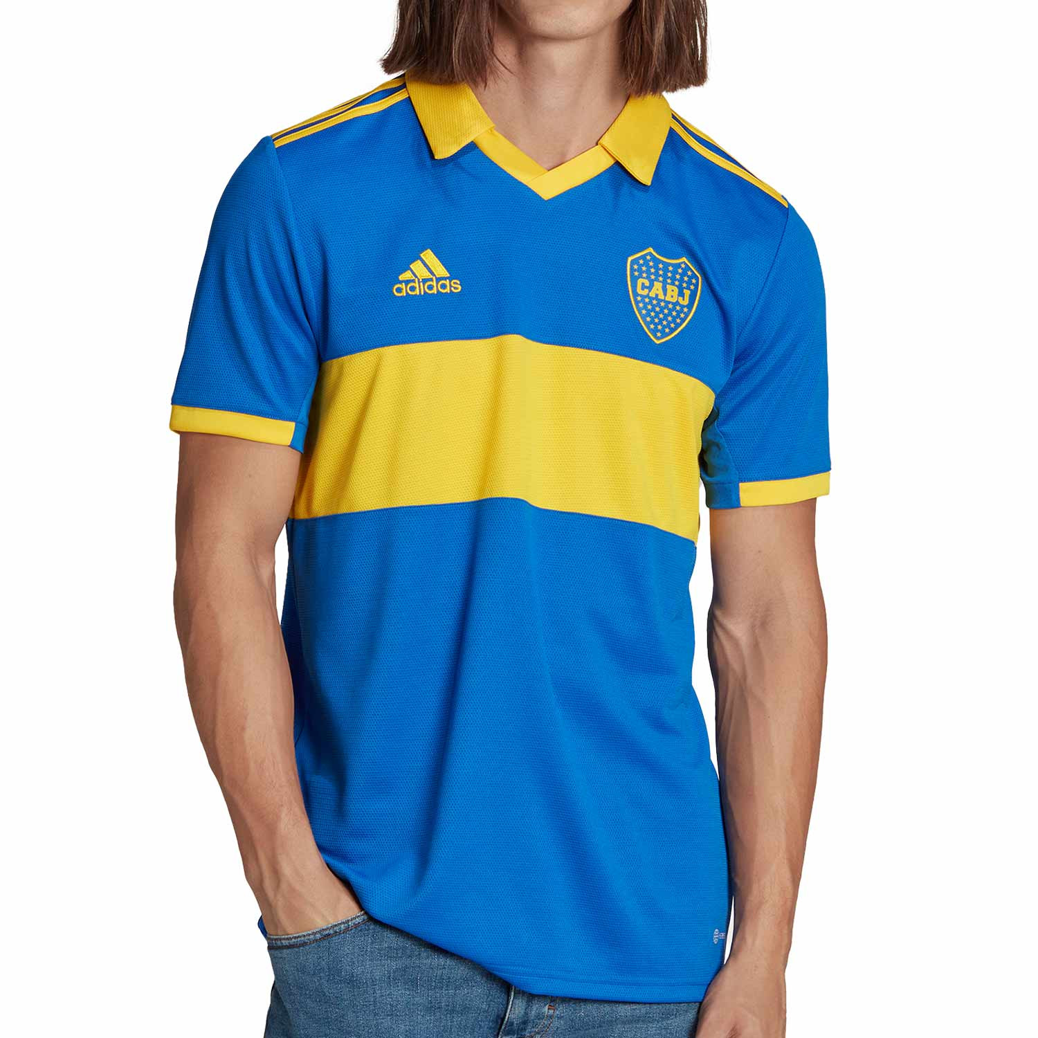 Camiseta adidas Boca 2023 azul amarilla | futbolmania