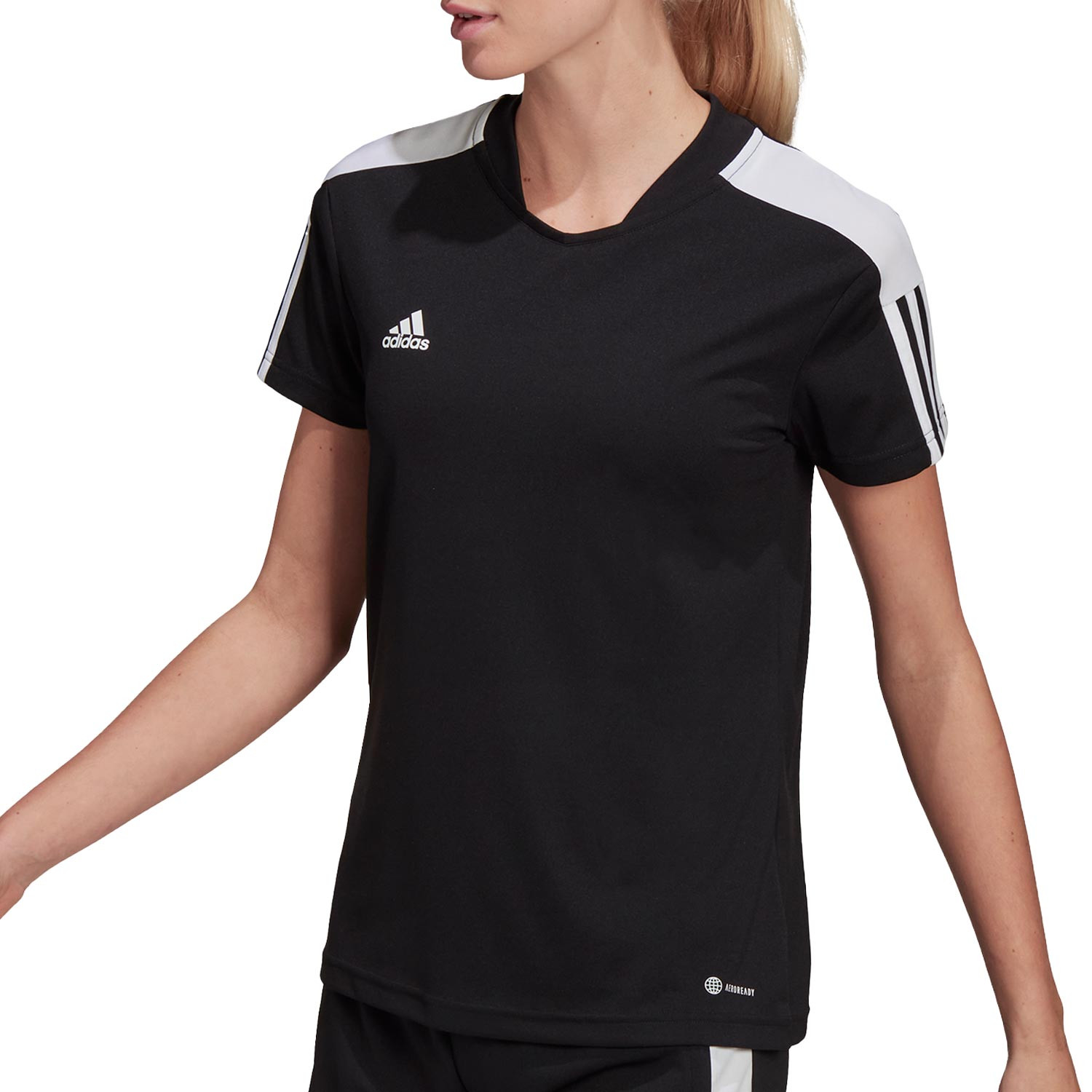 Camiseta adidas Tiro entrenamiento mujer negra |futbolmania