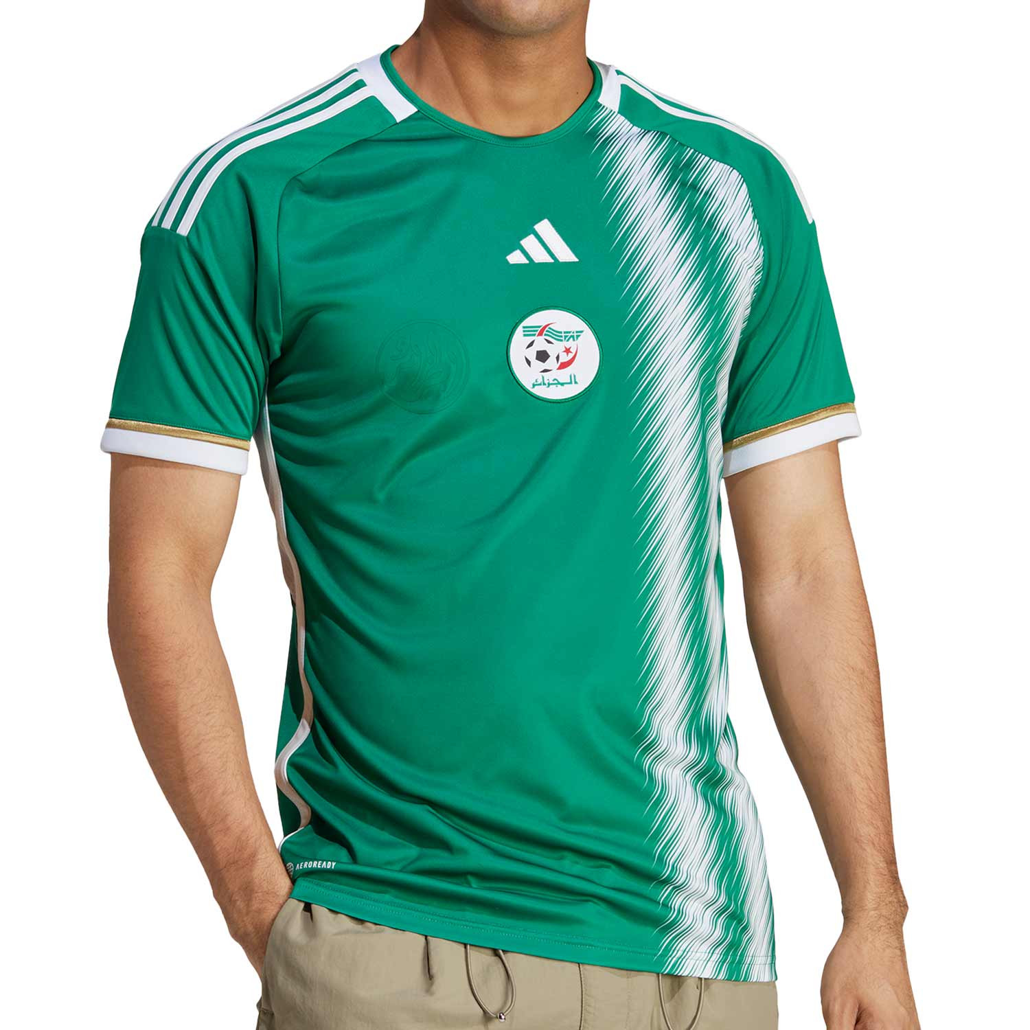 loto Agotamiento Escarpa Camiseta adidas 2a Algeria 2022 2023 verde y blanca | futbolmania