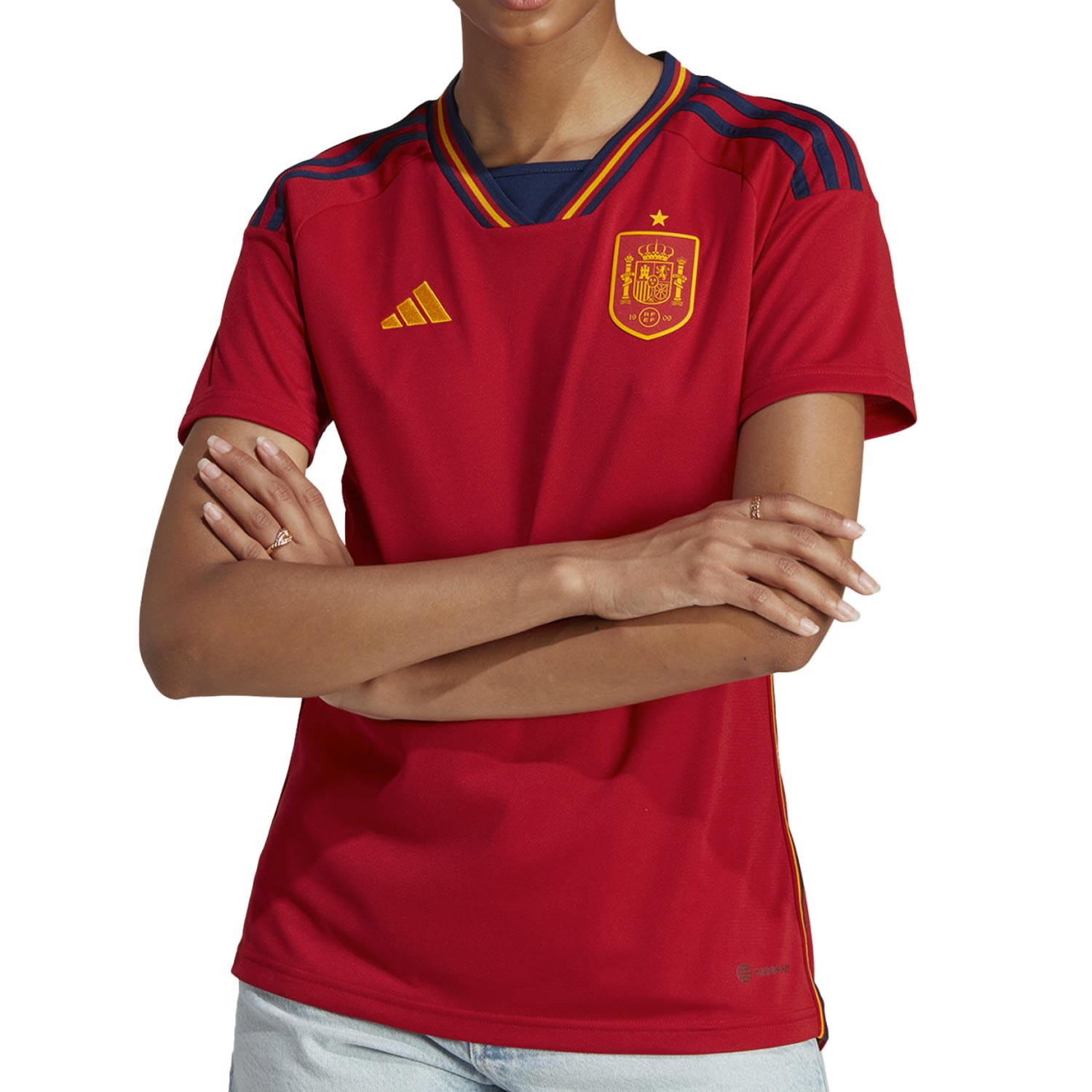 Camiseta adidas España mujer WWC 2023 roja
