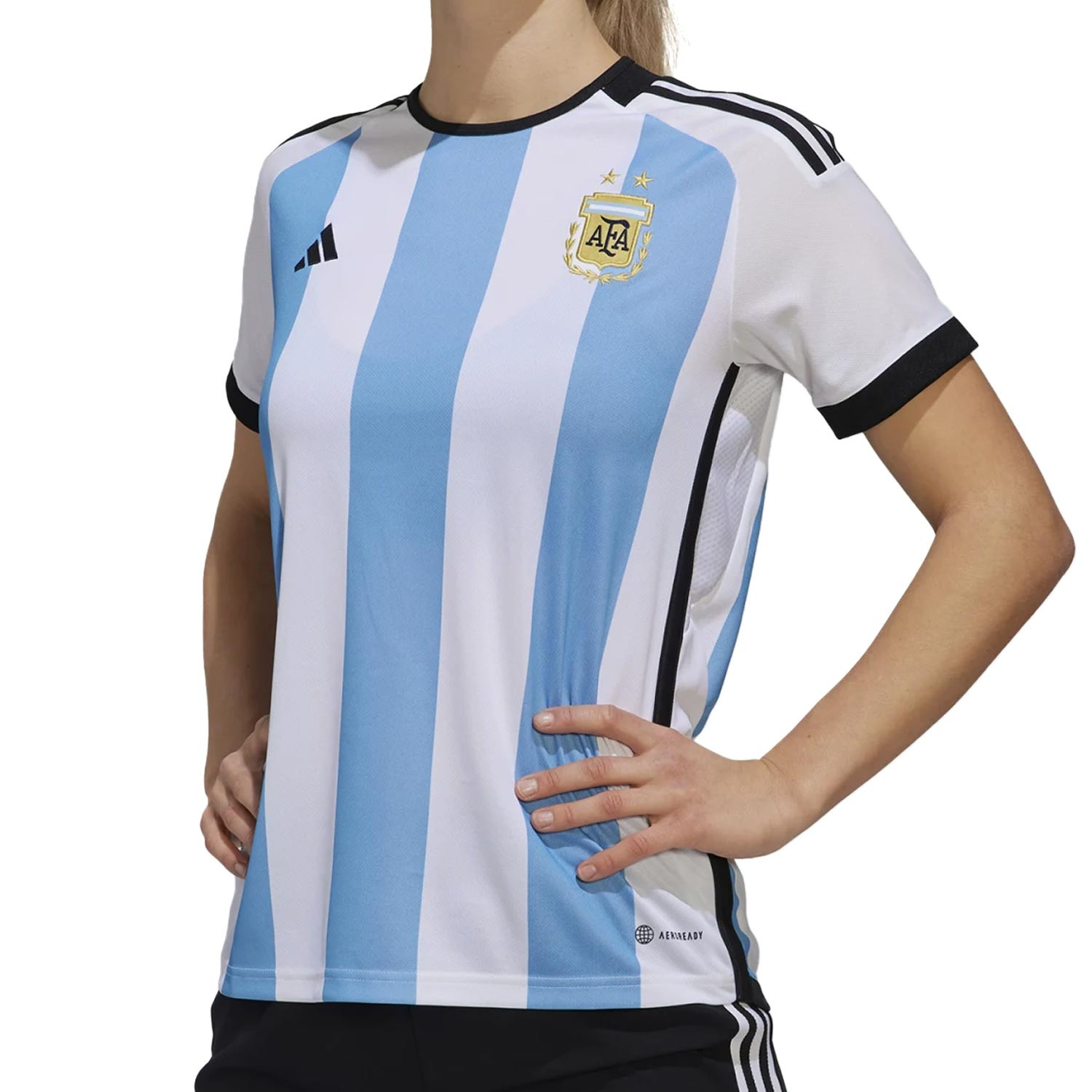 Camiseta adidas 2a España mujer 2022 2023 azul celeste