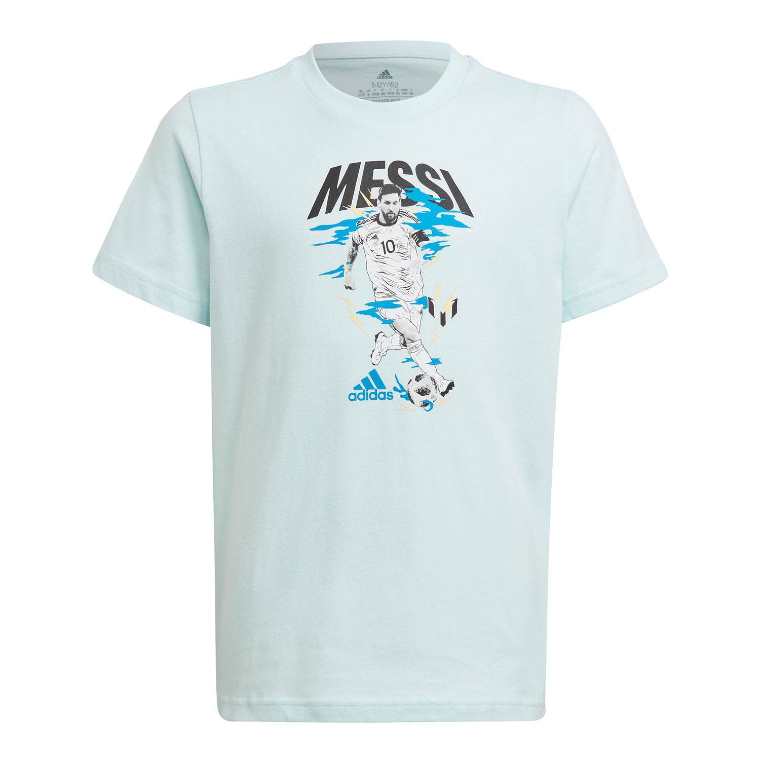 Polera Logo Messi Celeste Niño– 100% Fútbol