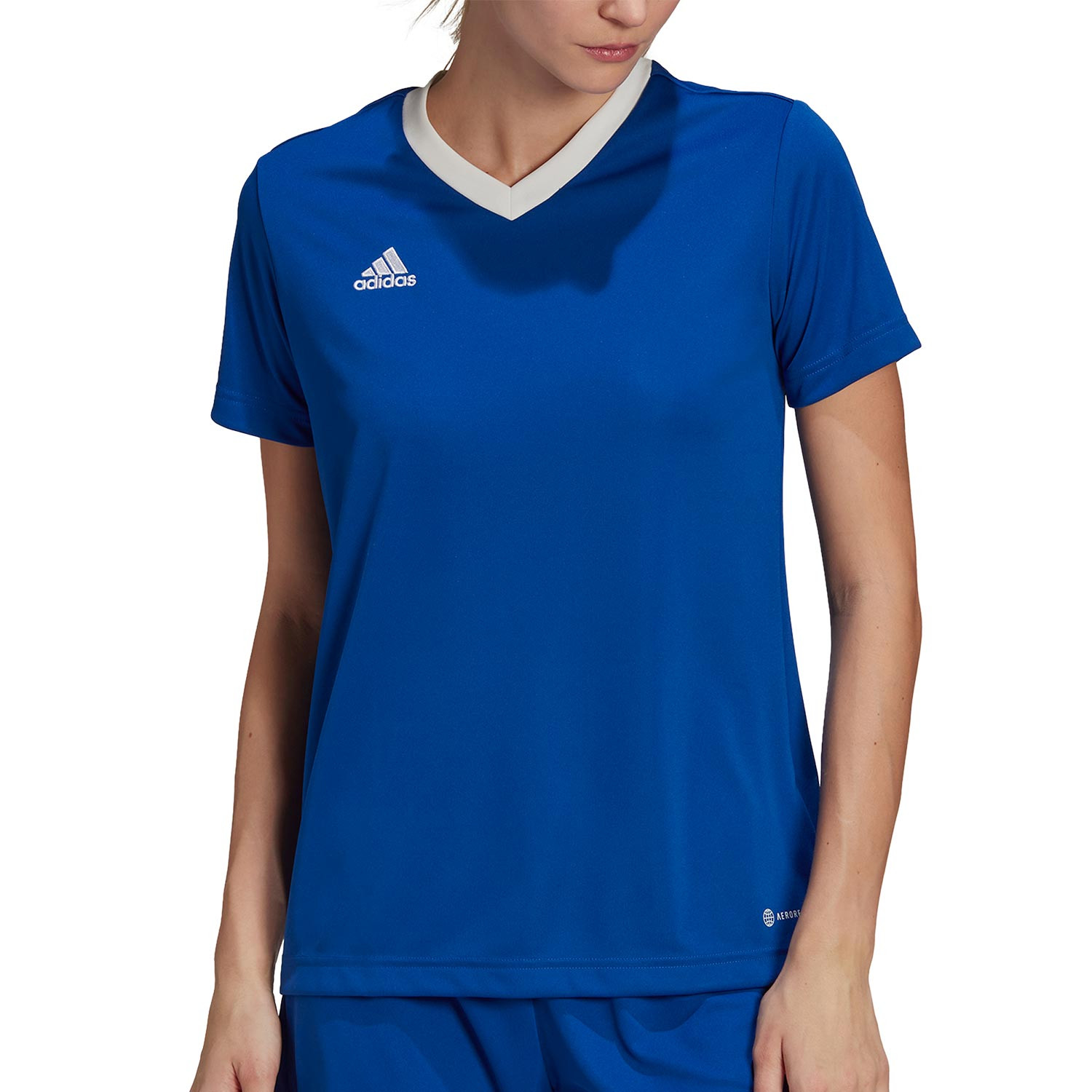 Fecha roja seguro marioneta Camiseta adidas Entrada 22 mujer azul | futbolmania