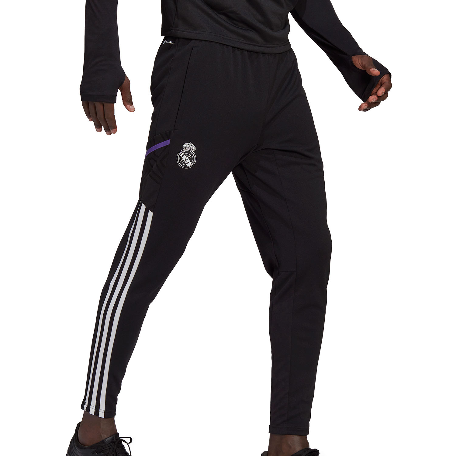 Pantalón adidas Real Madrid staff negro | futbolmania