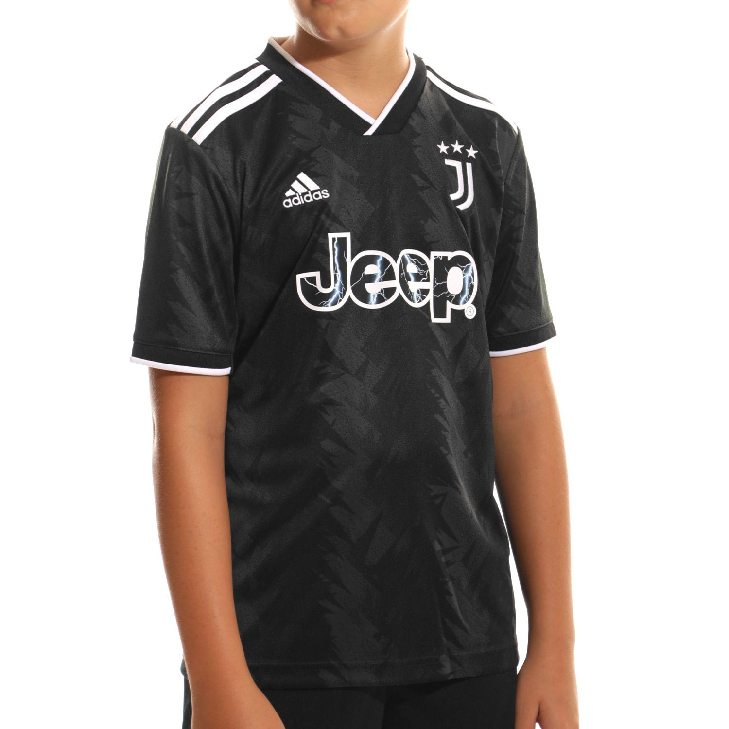 Comorama Pulido patrimonio Camiseta adidas 2a Juventus niño 2022 2023 negra | futbolmania
