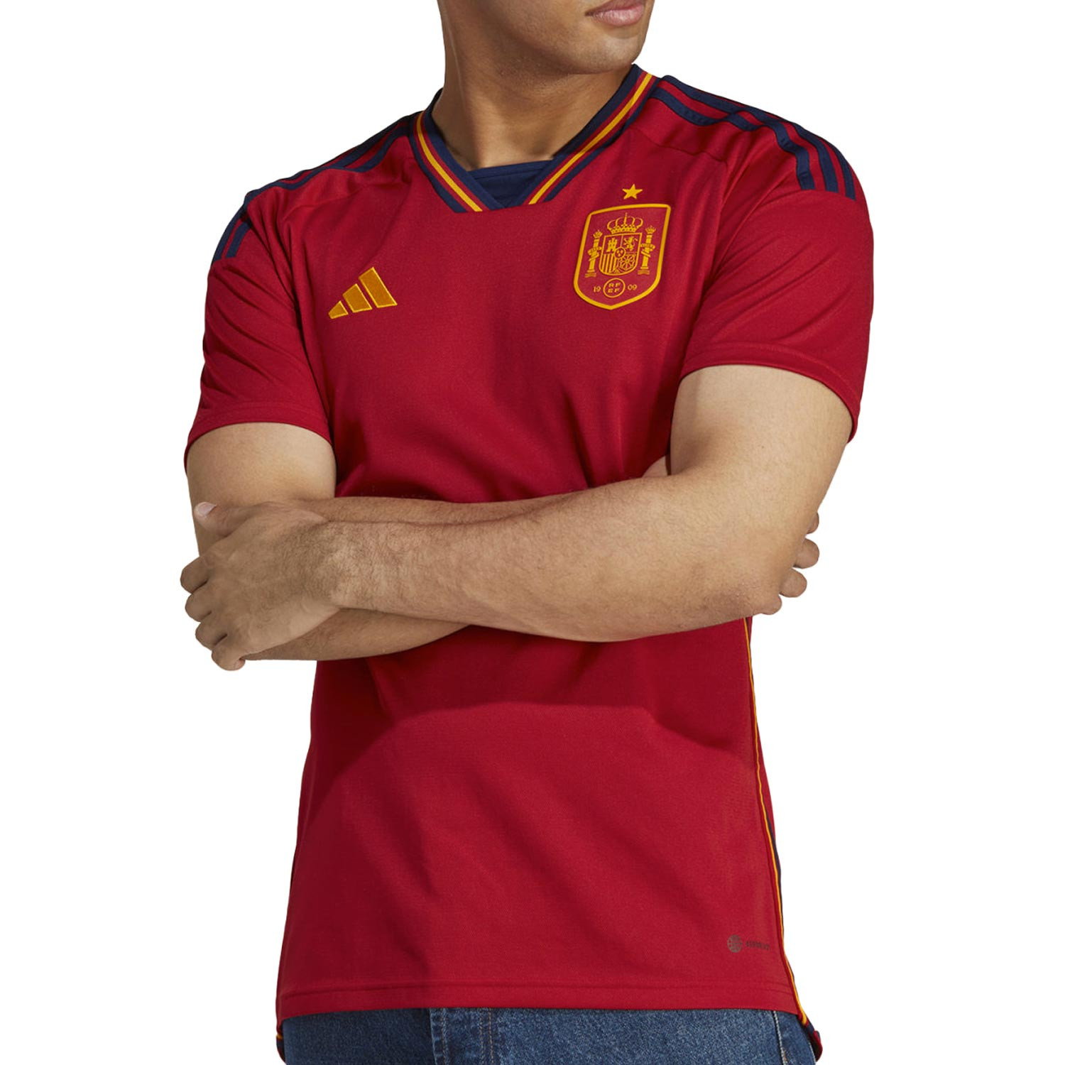 Por encima de la cabeza y el hombro Vacío bota Camiseta adidas España 2022 2023 roja | futbolmania