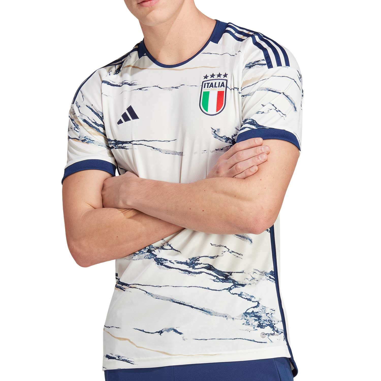 Segunda Camiseta Italia 2023-2024 Manga Larga