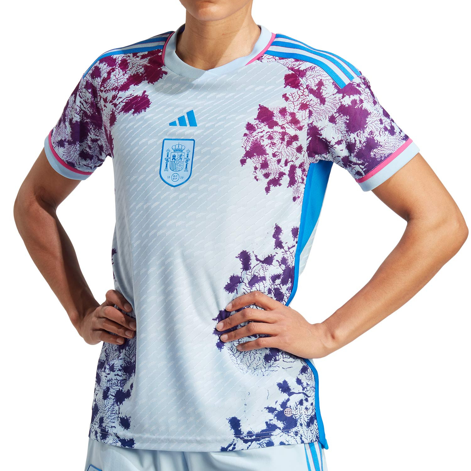 Camiseta segunda equipación selección femenina España 23 - Azul adidas