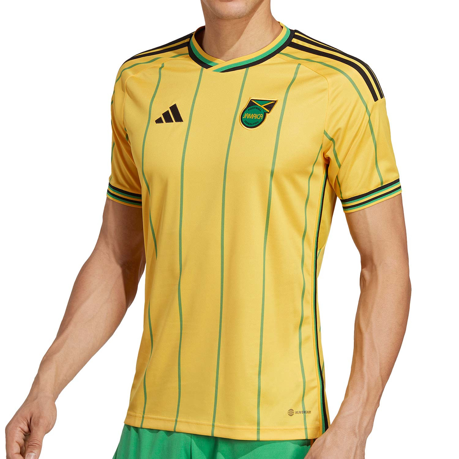 paraguas Niños recoger Camiseta adidas Jamaica 2023 amarilla | futbolmania