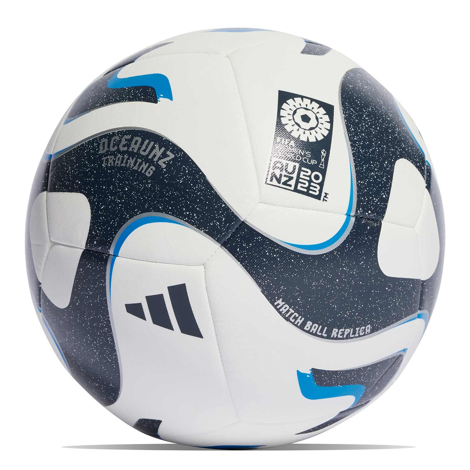 Balón adidas Oceaunz Training talla 5 blanco y marino |futbolmania