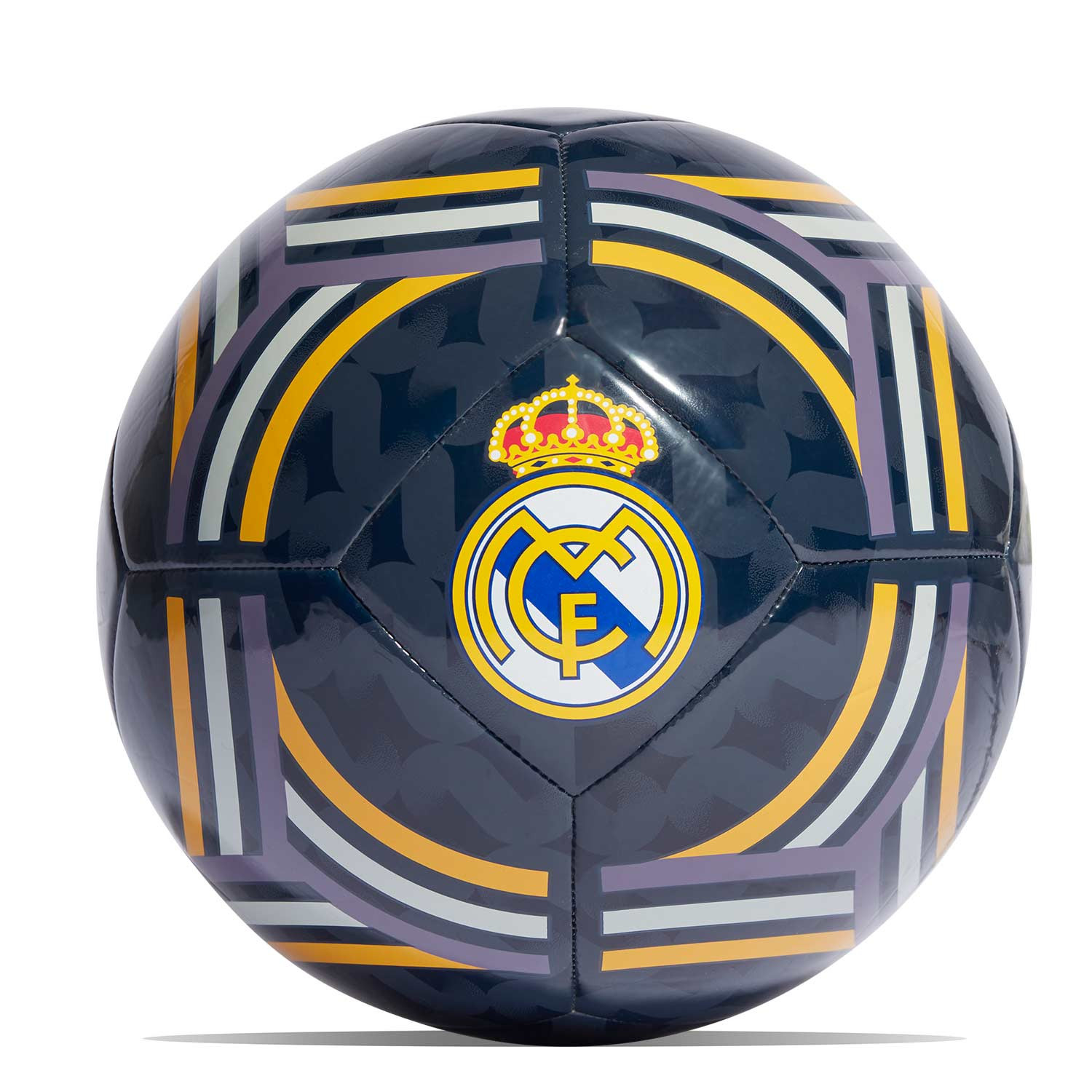 Real Madrid Balón Escudo Dorado Color Negro Brillo Talla 5