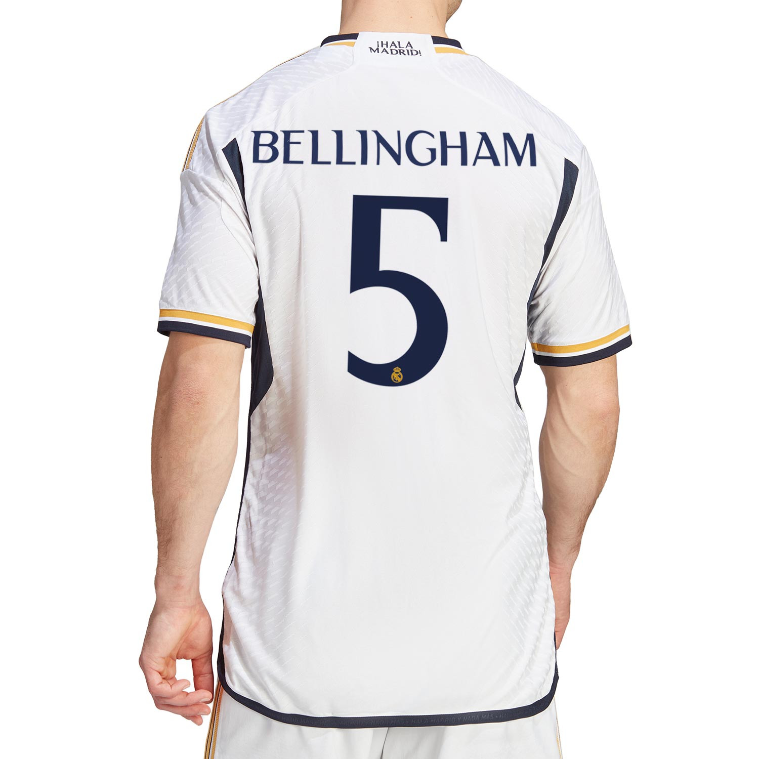 Camiseta Real Madrid Bellingham 5 Primera 2023-2024 Manga Larga
