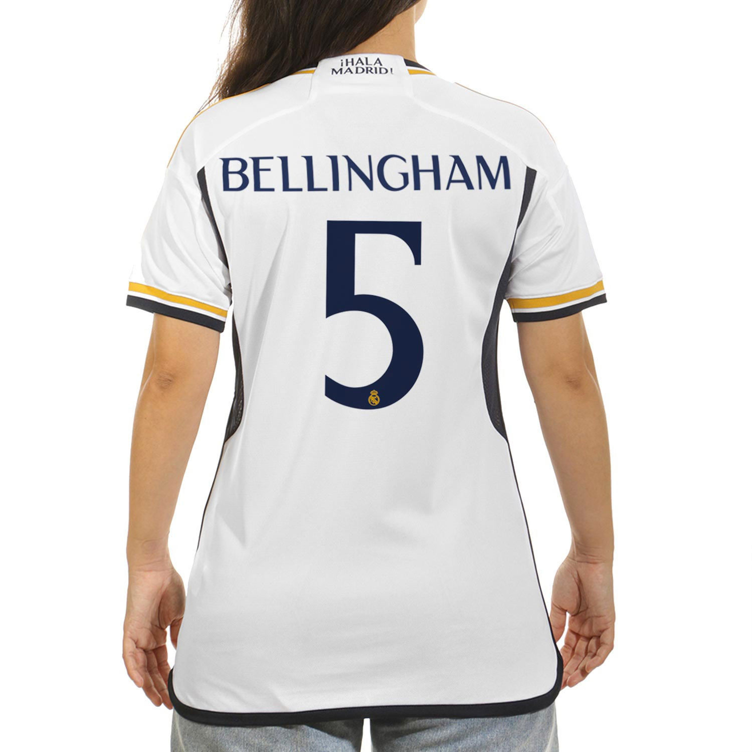 Camiseta de fútbol Real Madrid Bellingham 5 Niño 1ª equipación 2023-24
