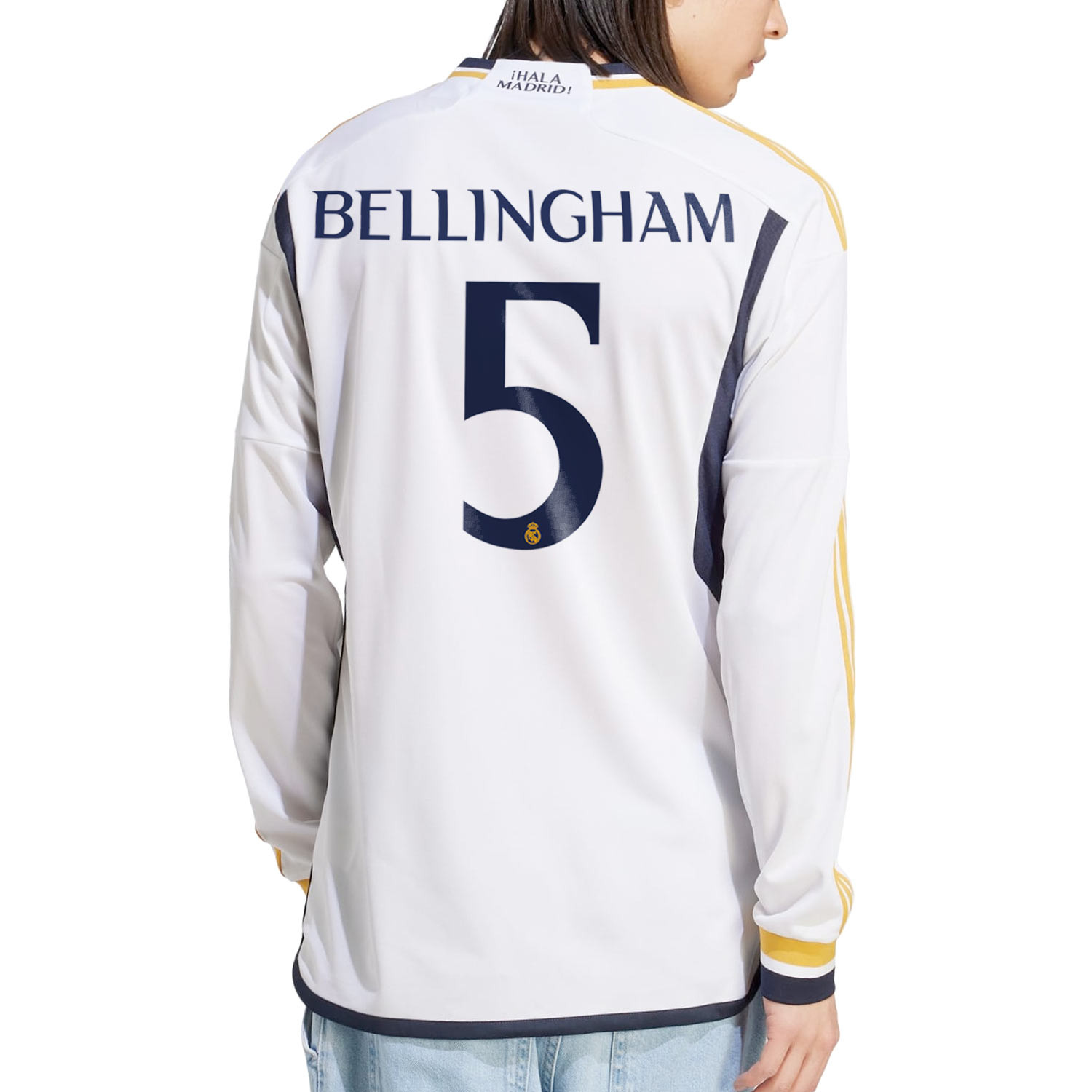 Camiseta adidas Real Madrid Bellingham 2023 2024 blanca