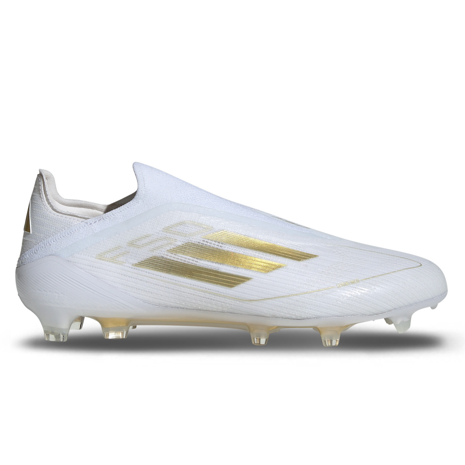 Botas de futbol sin cordones adidas F50 Elite LL FG blancas