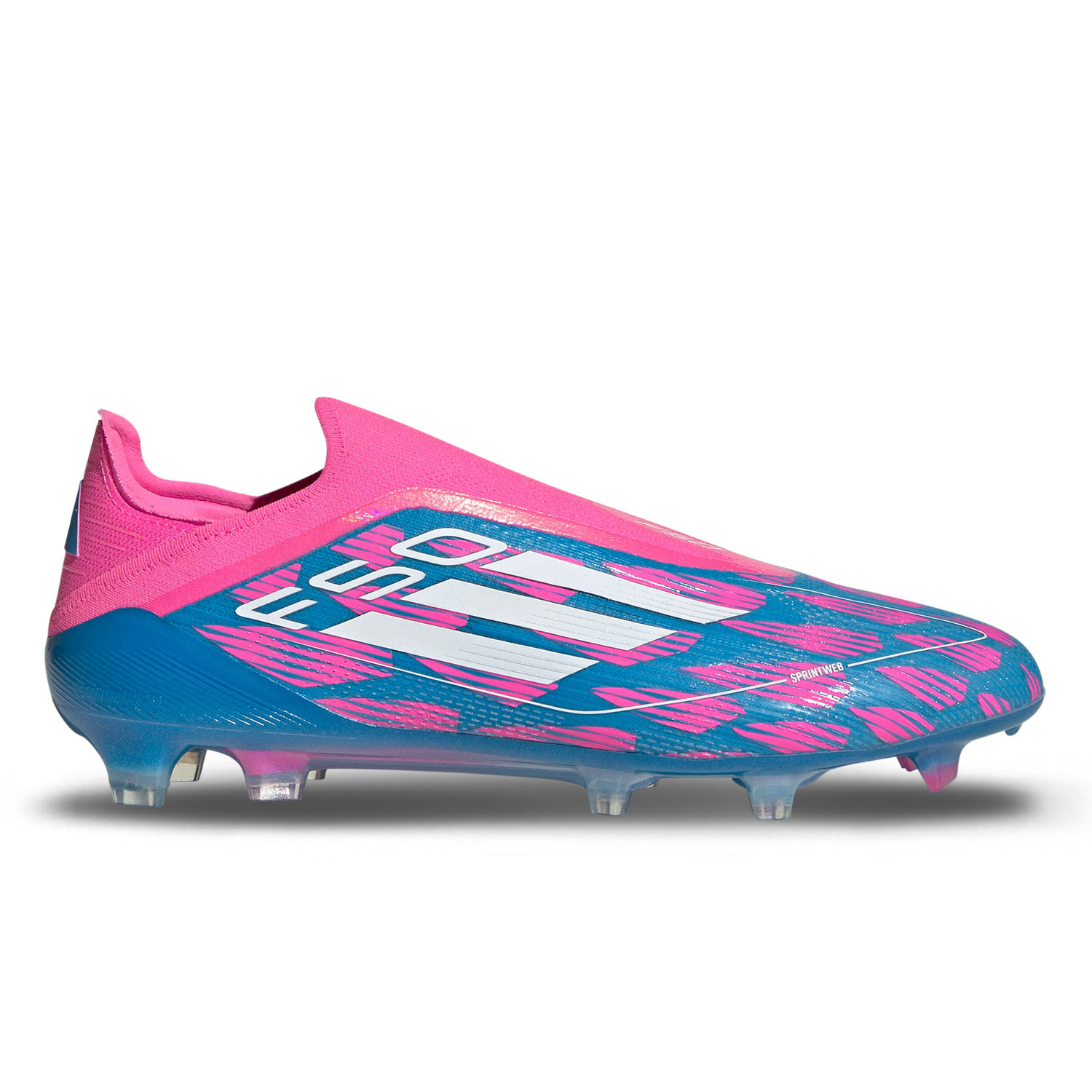 Botas futbol adidas F50 Elite LL FG azules cian rosas