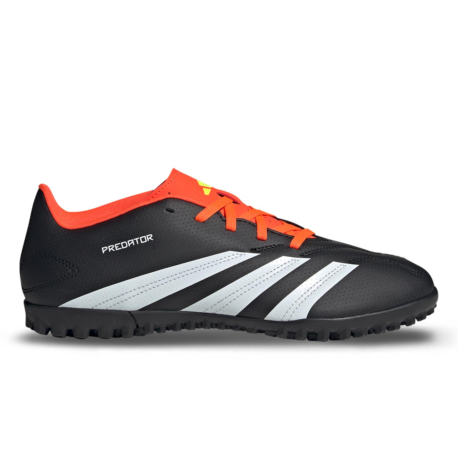 Zapatillas de futbol multitaco adidas Predator Club TF negras rojas