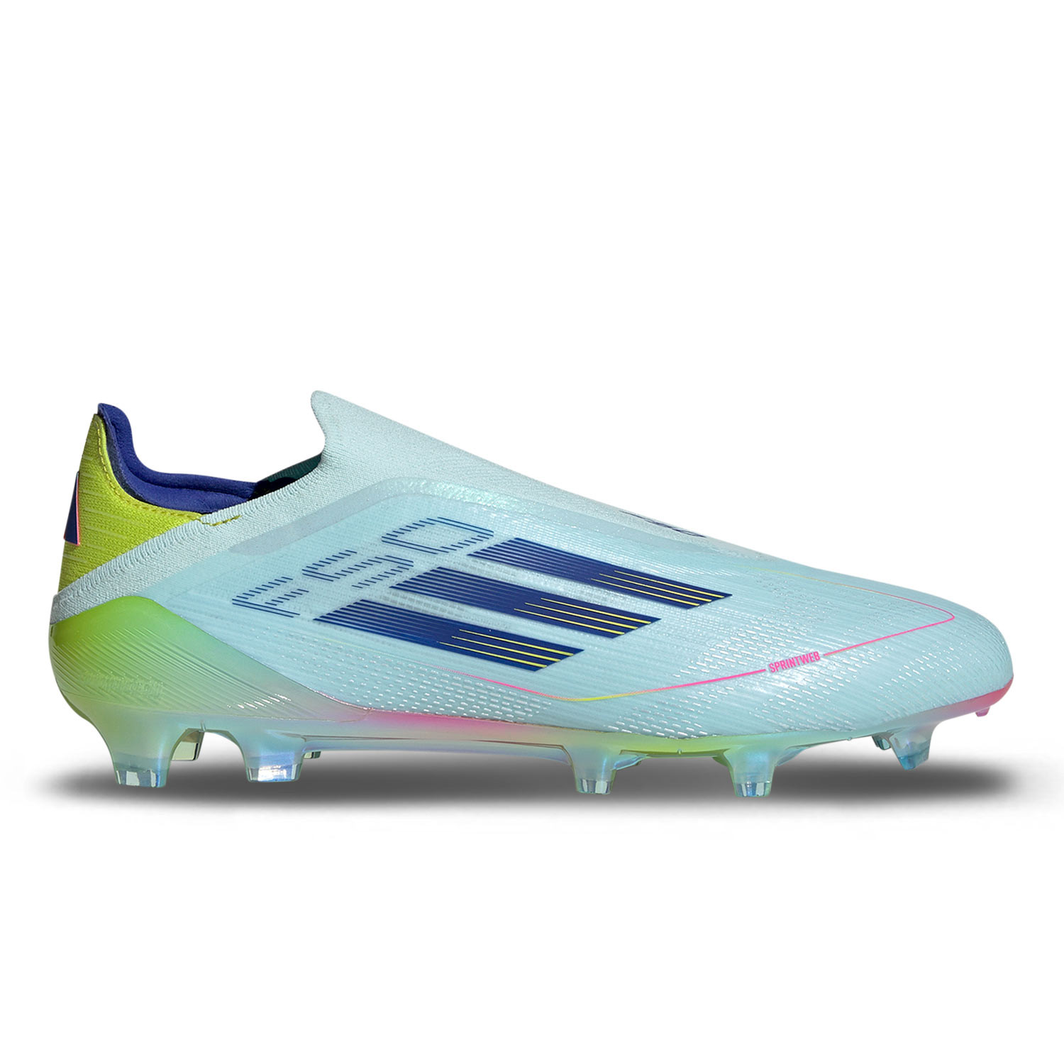 Botas de futbol sin cordones adidas F50 Elite LL FG azul claro
