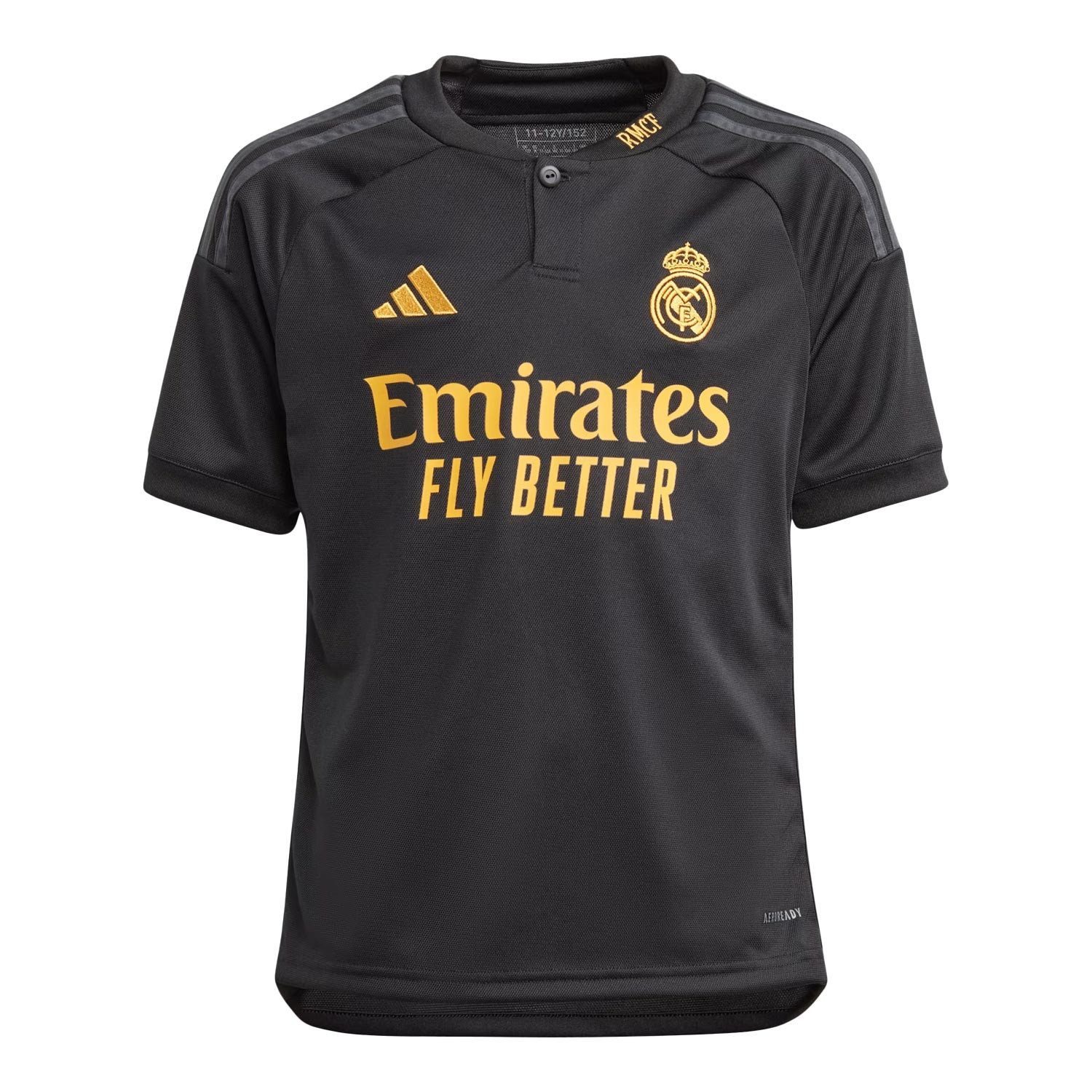 Camiseta adidas 3a Real Madrid niño 2023 2024 negra