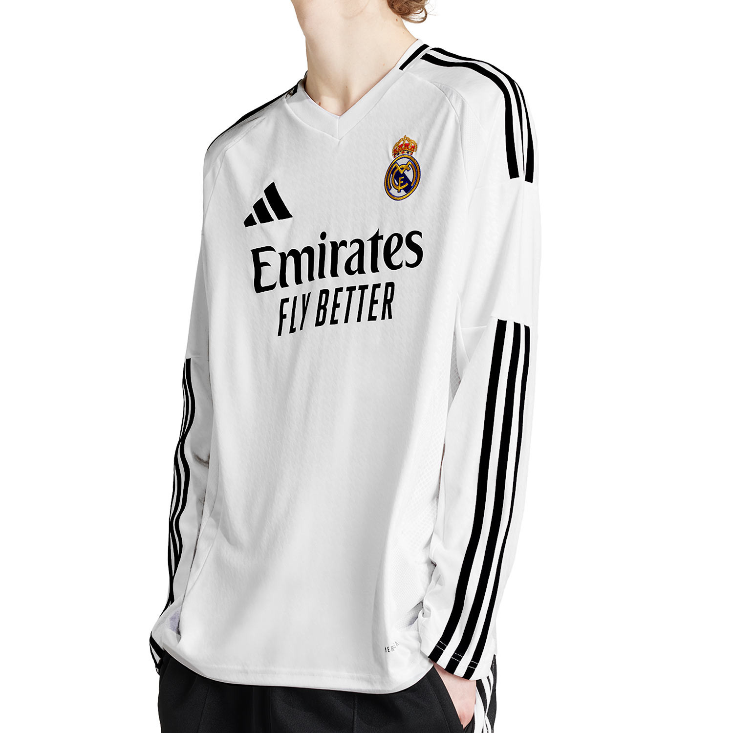 Camiseta adidas Real Madrid 2024 2025 manga larga blanca