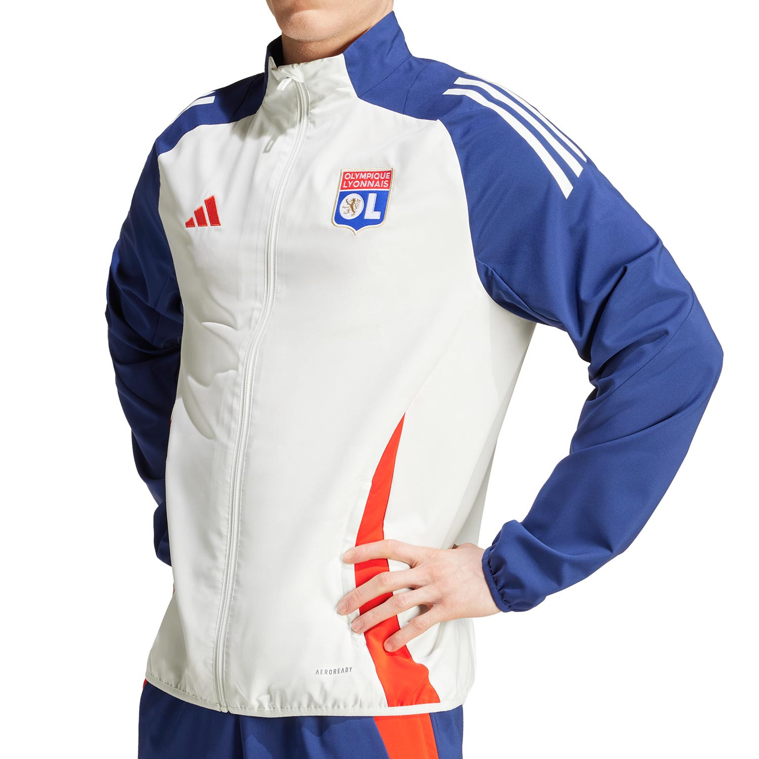 Chaqueta adidas Olympique Lyon pre partido