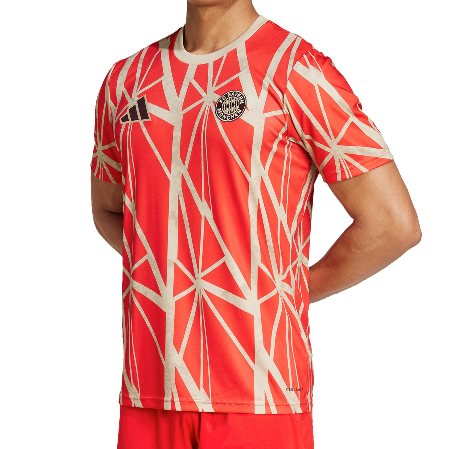 Camiseta adidas Bayern Pre Match roja