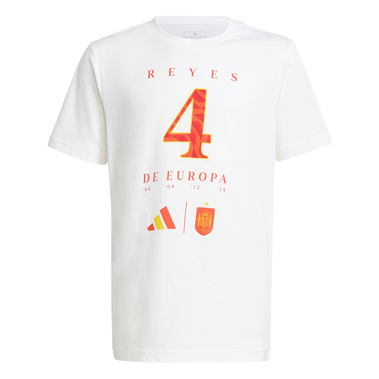 Camiseta de algodon adidas Espana nino campeones Europa 2024