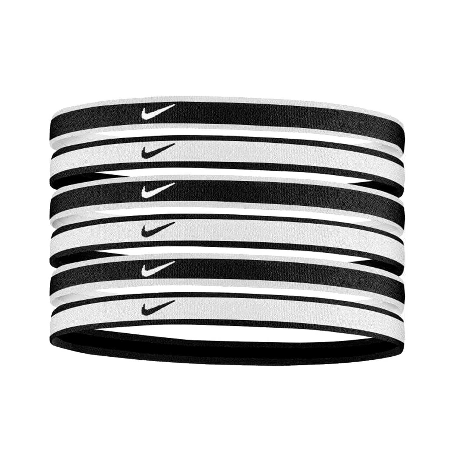 panorama único un poco Pack 6 cintas de pelo Nike negras, blancas | futbolmania