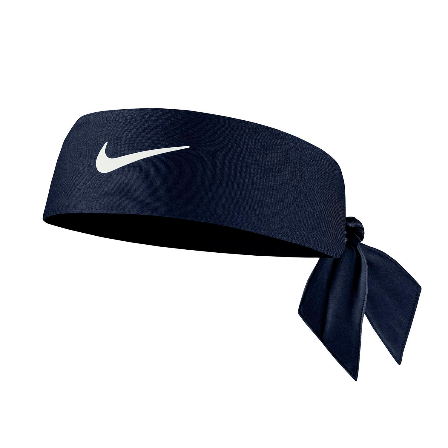 Cinta de pelo Nike Dri-Fit 4.0 con atado azul marino