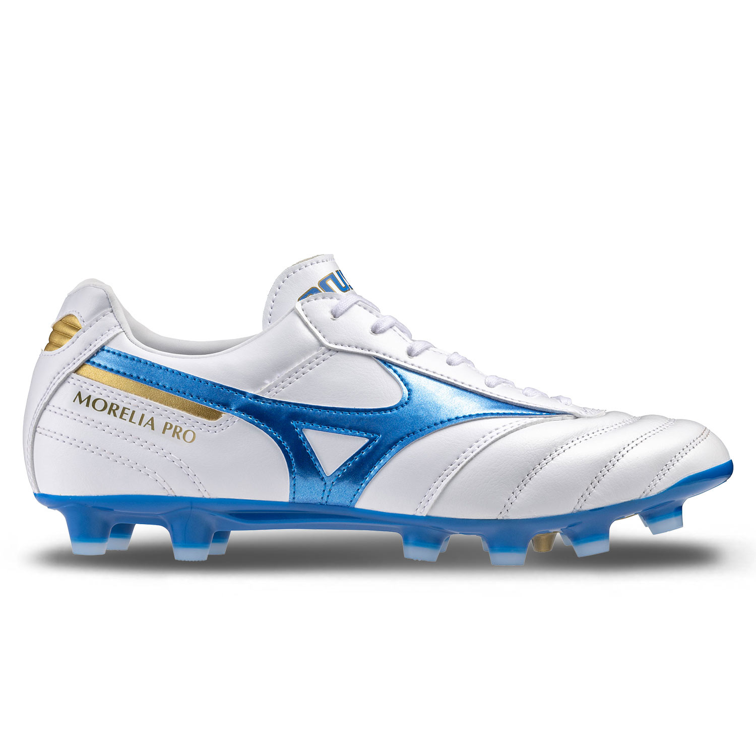Botas futbol piel canguro Mizuno Morelia 2 Pro MD blancas