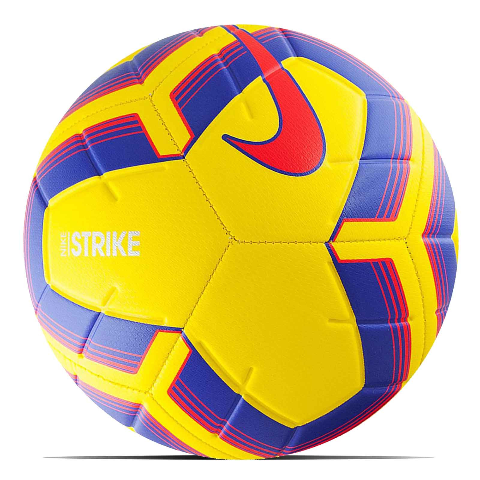 exótico Araña Reverberación Balón Nike Strike Team talla 5 amarillo morado | futbolmania