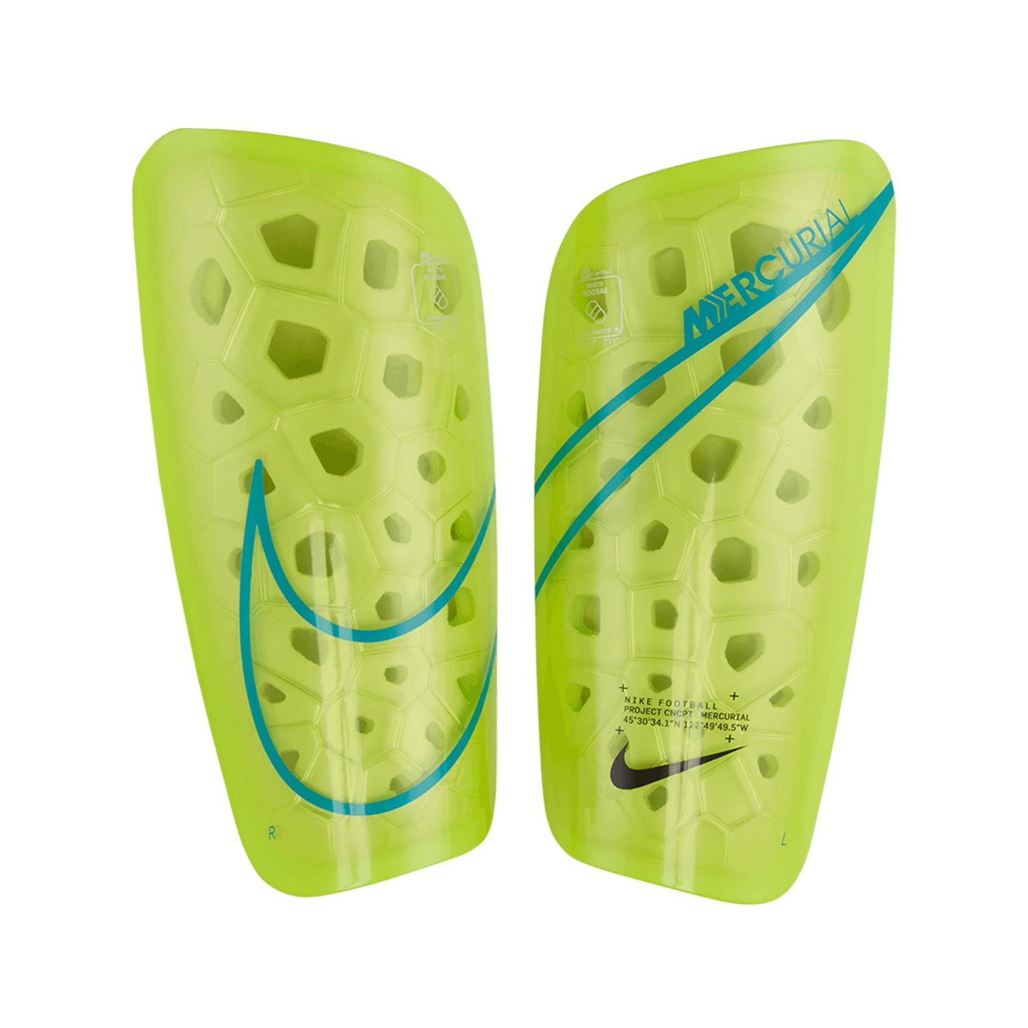 congestión semilla Asesinar Espinilleras Nike con media de sujeción Mercurial Lite | futbolmania