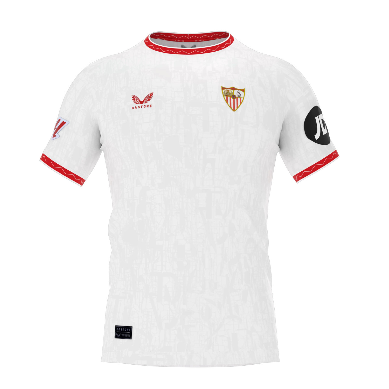 Camiseta Castore Sevilla nino 2024 2025 blanca