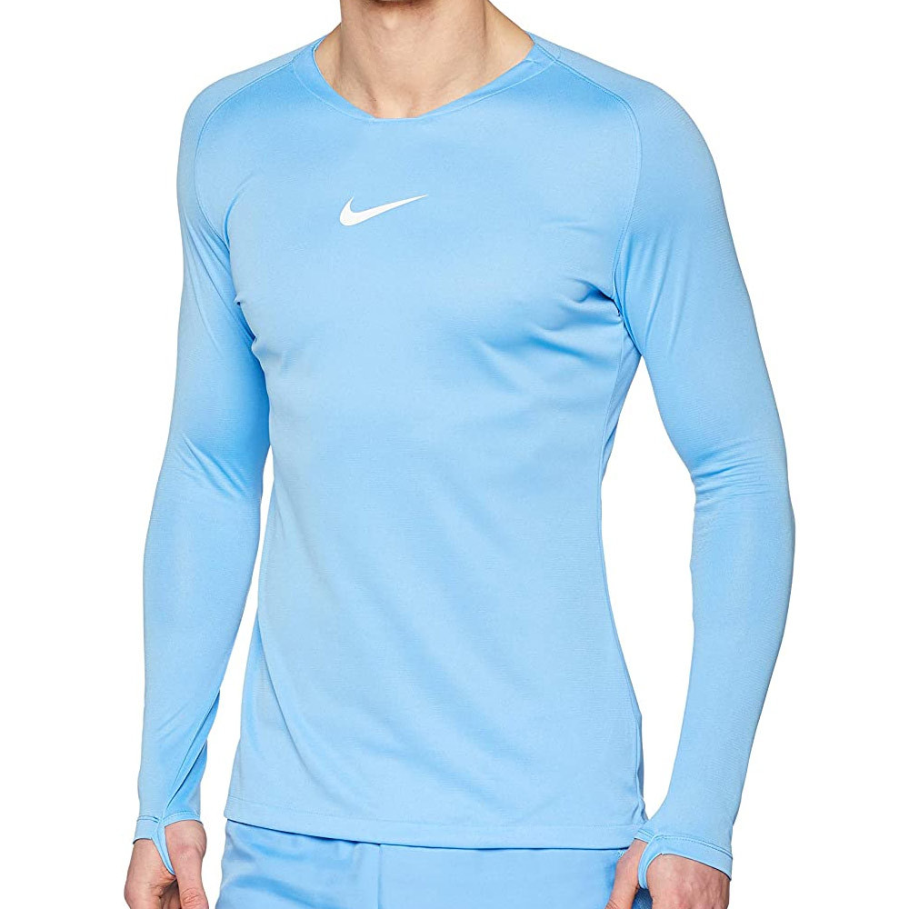 caloría Coordinar bandera Camiseta térmica manga larga Nike celeste |futbolmania