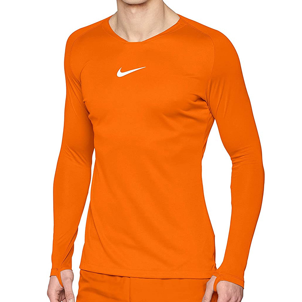 Camiseta térmica manga larga naranja |futbolmania