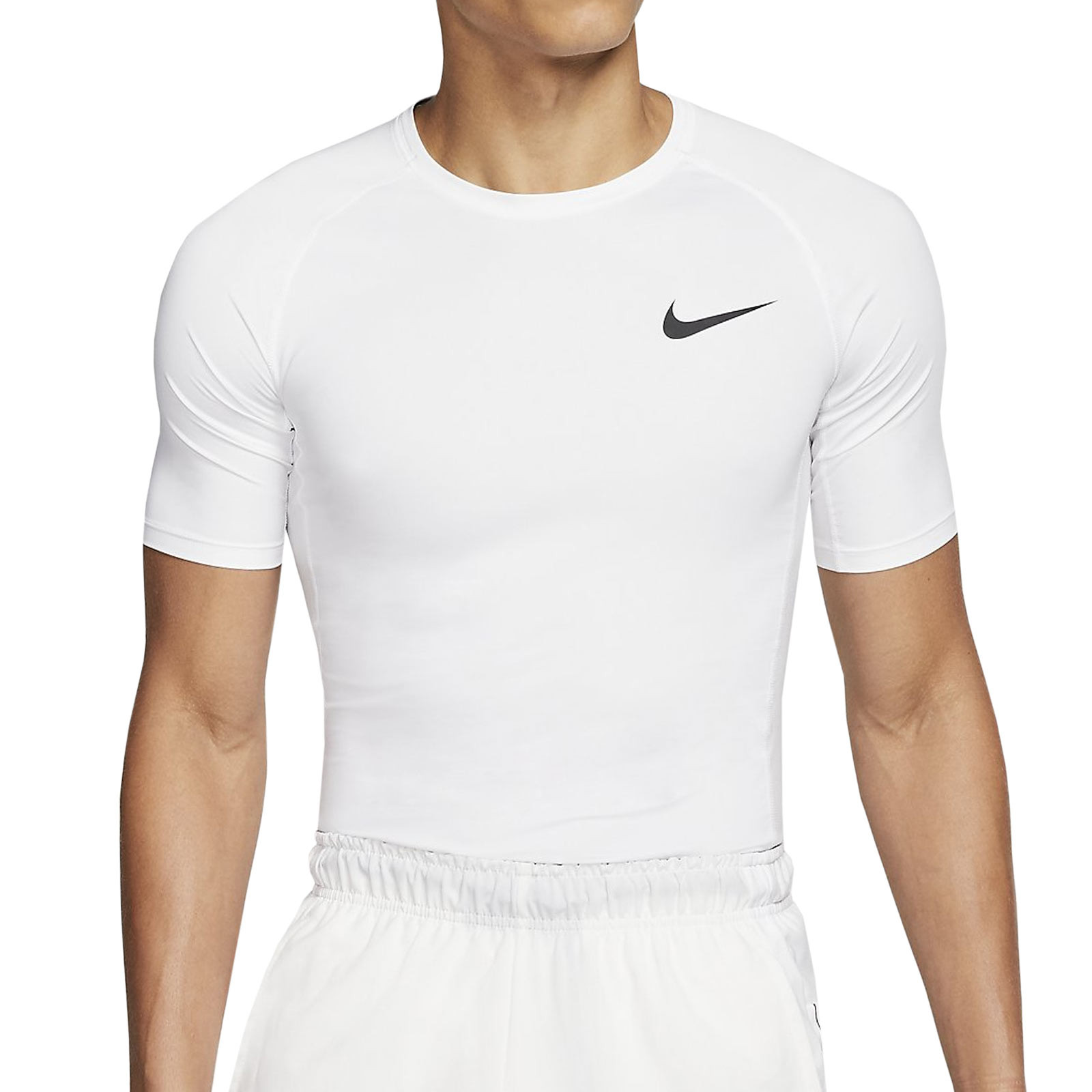 Chaise longue por supuesto Golpe fuerte Camiseta interior térmica Nike Pro blanca | futbolmania