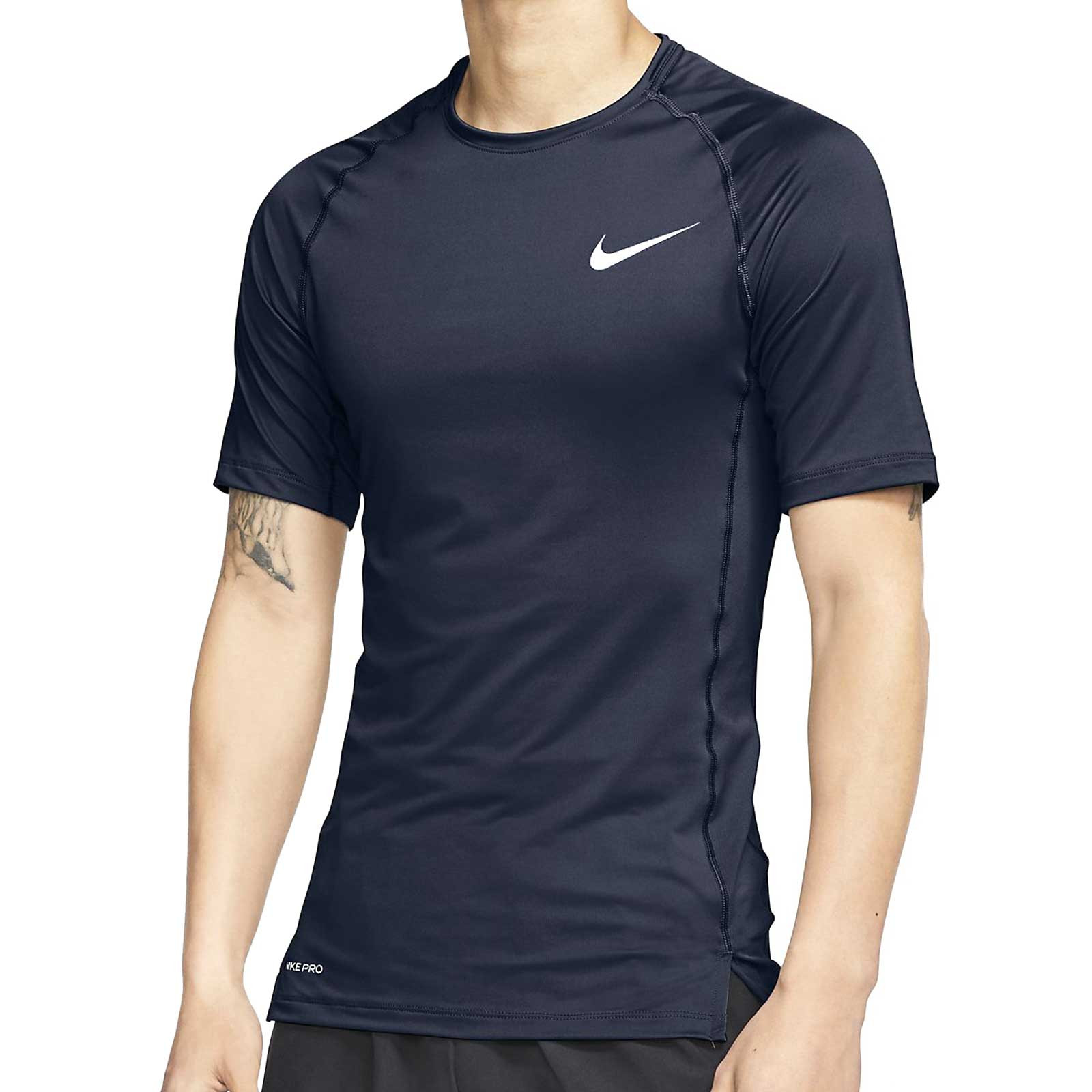 Camiseta interior térmica Nike Pro marino | futbolmania