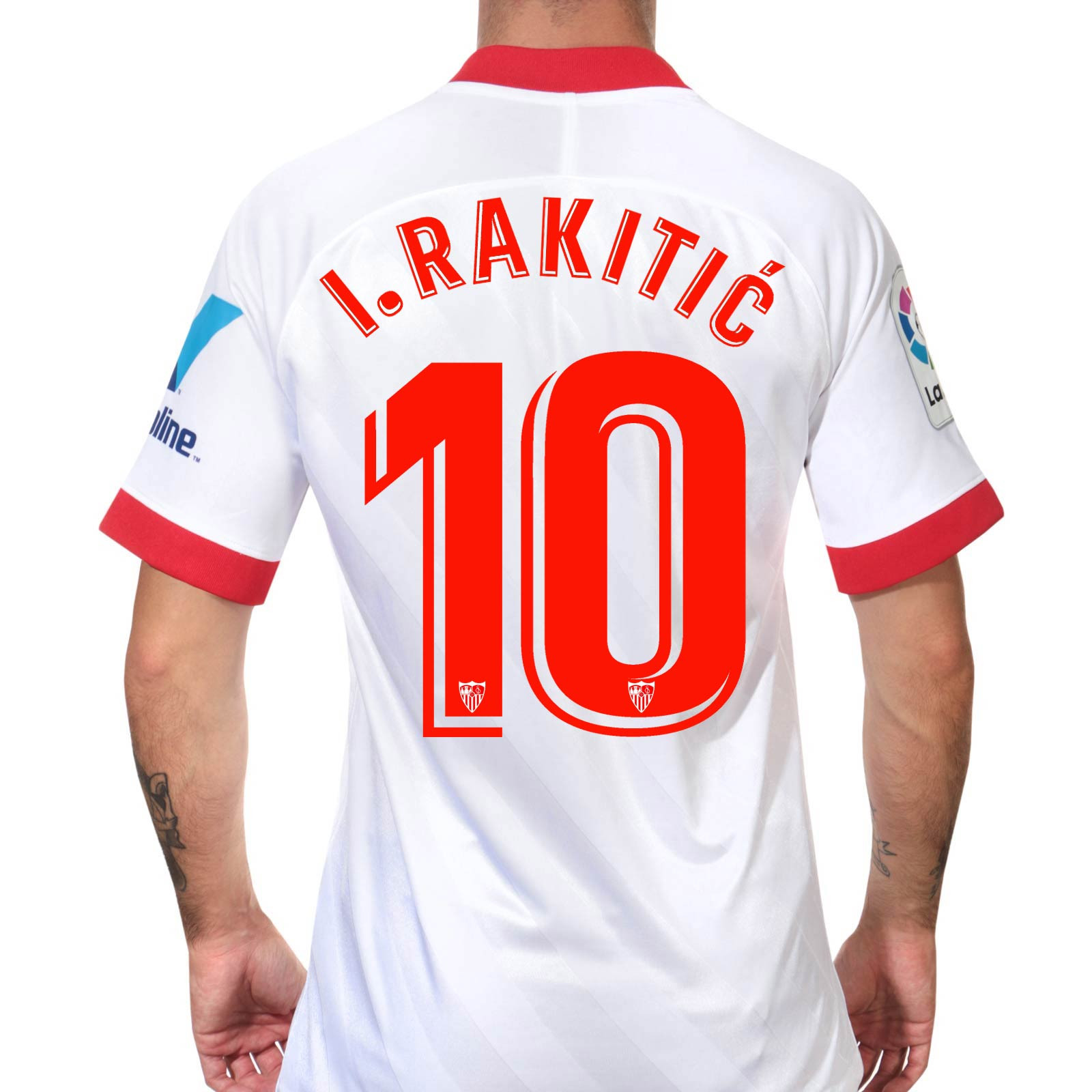 Camiseta Nike Rakitic Sevilla 2020 2021 blanca futbolmania