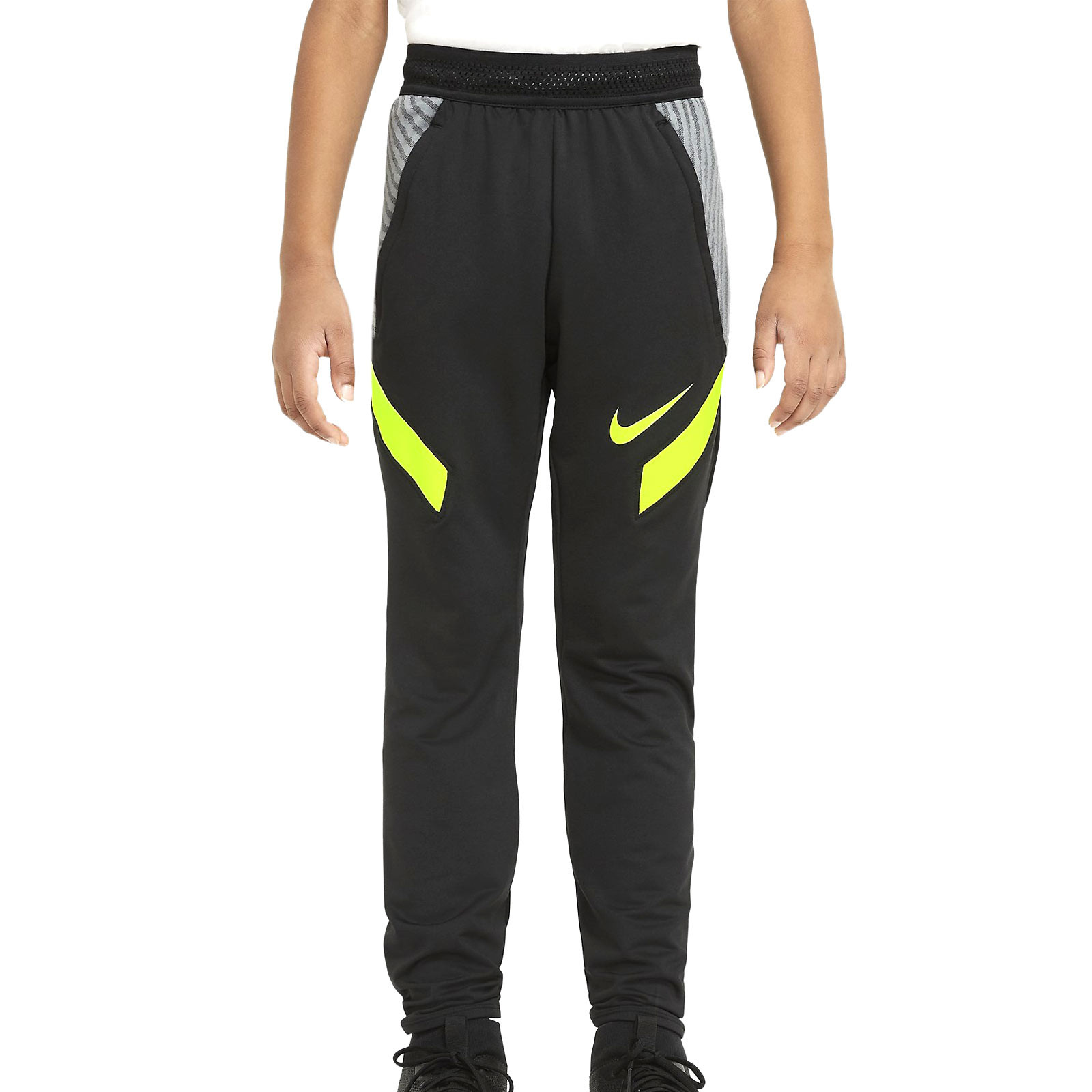 Aclarar Línea de visión Anuncio Pantalón Nike niño Dry Strike negro amarillo | futbolmaniaKids