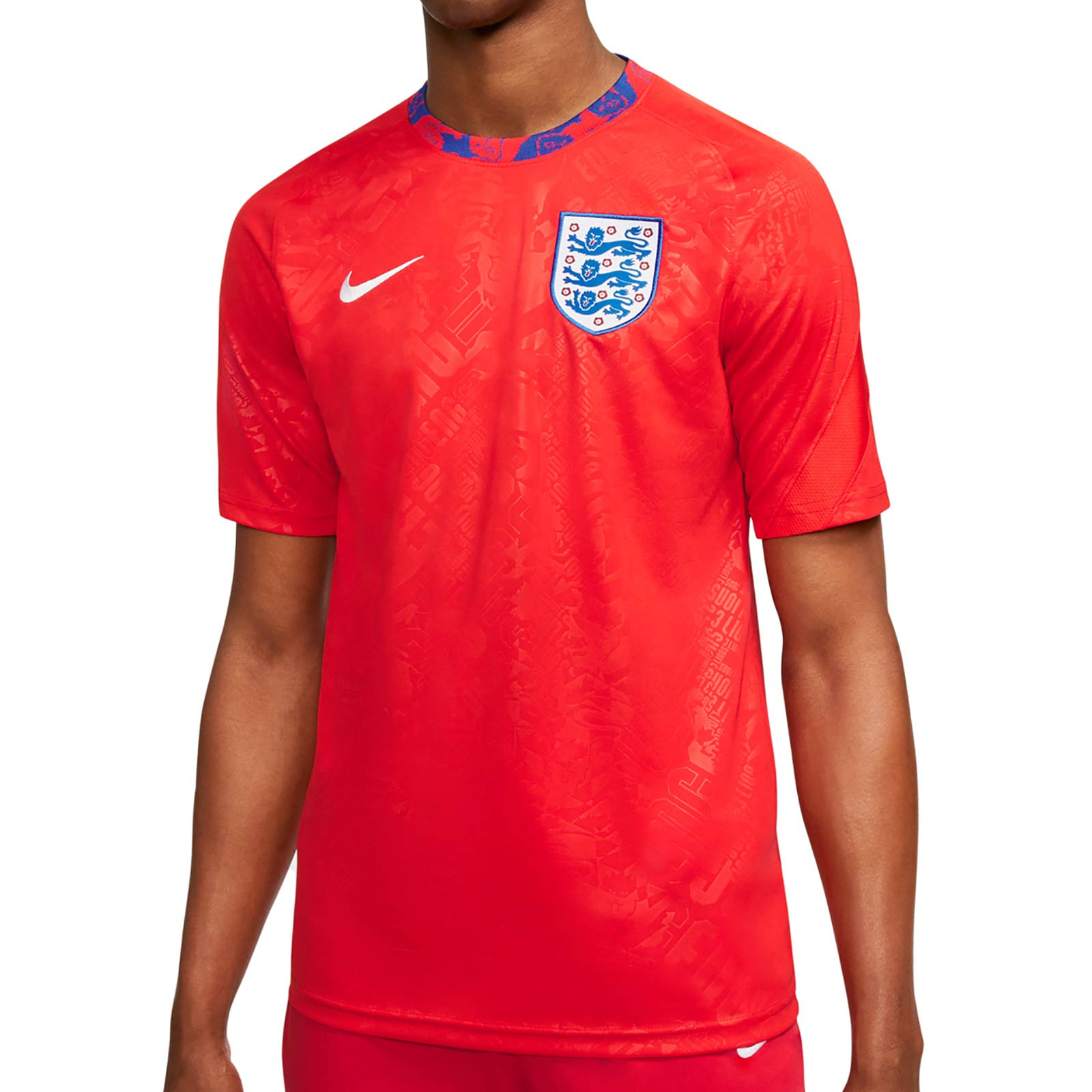rojo Príncipe Tratamiento Preferencial Camiseta Nike Inglaterra pre-match 2020 2021 | futbolmania