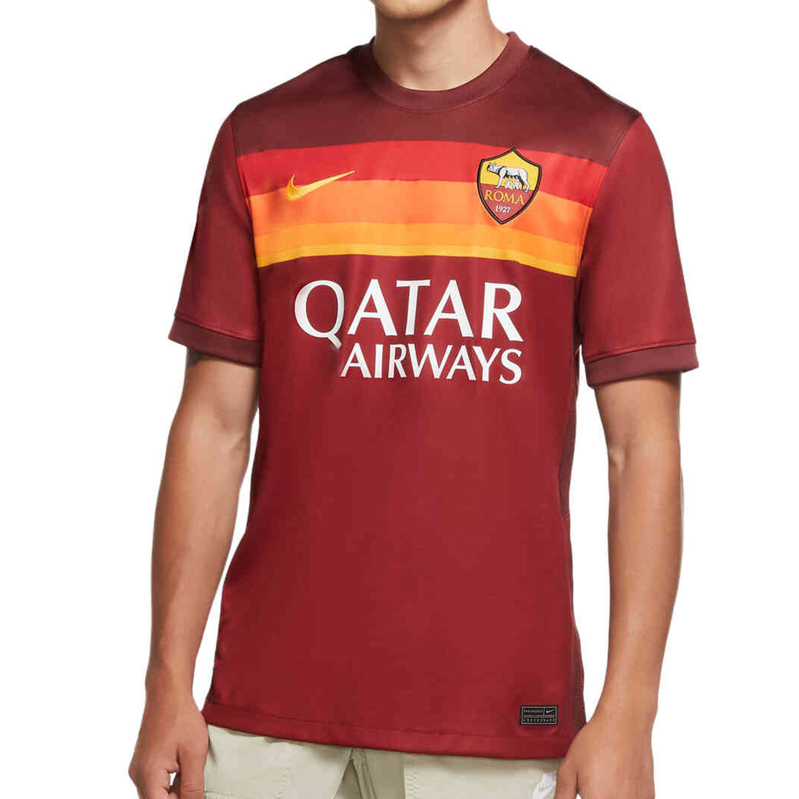 soborno Filosófico Dirección Camiseta Nike AS Roma 2020 2021 Stadium | futbolmania