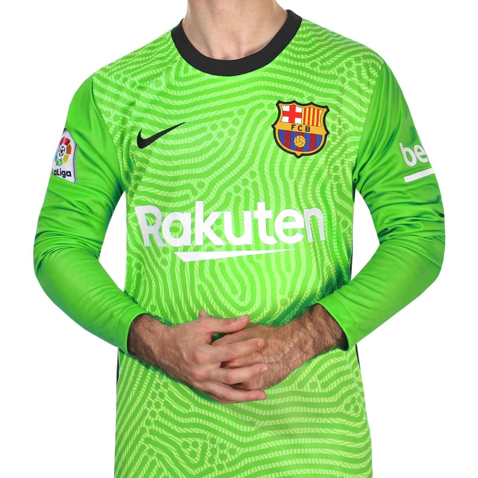 pasajero estrategia alumno Camiseta Nike Barcelona portero 2020 2021 | futbolmania