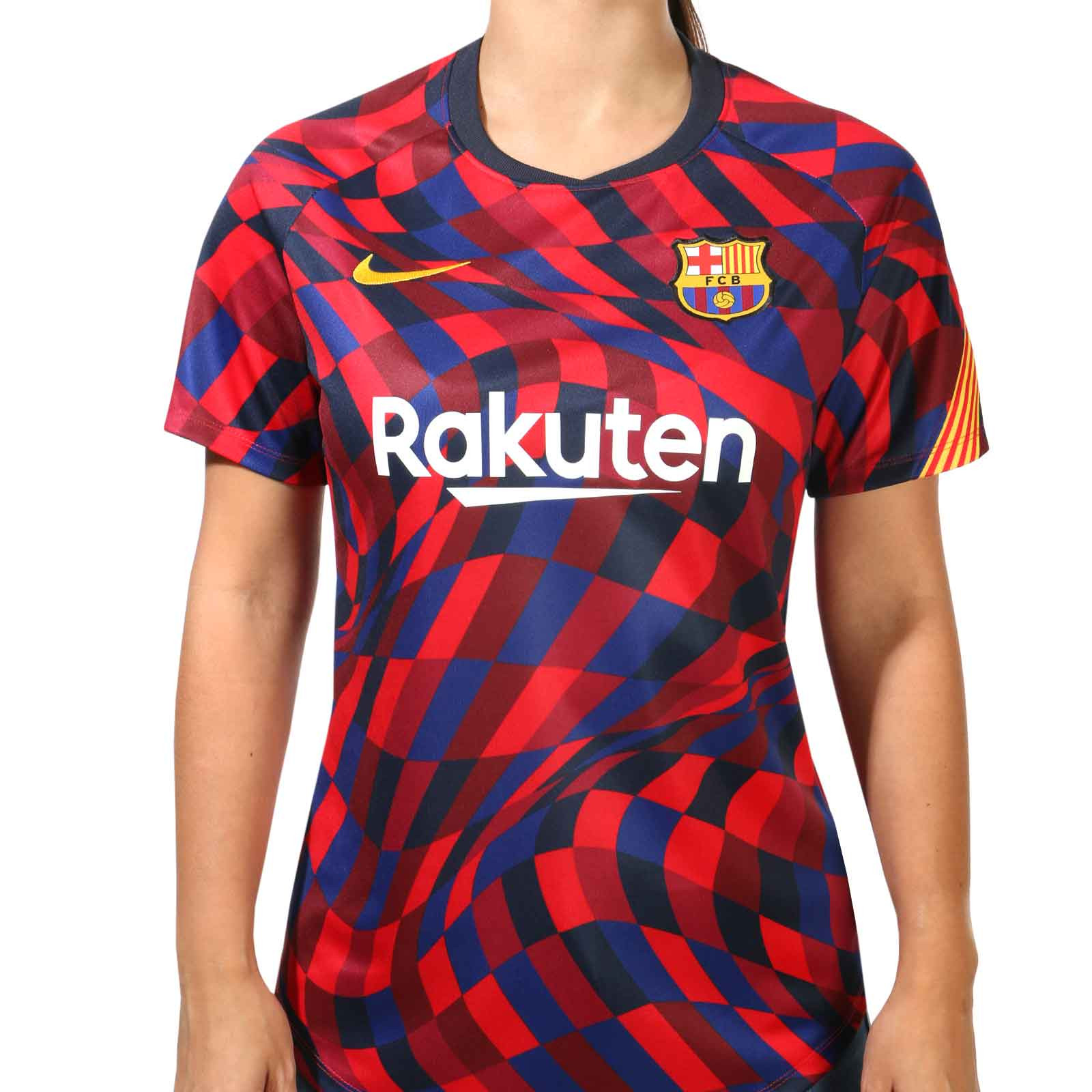 para justificar atleta George Eliot Camiseta mujer Nike Barcelona pre-match 2021 | futbolmania