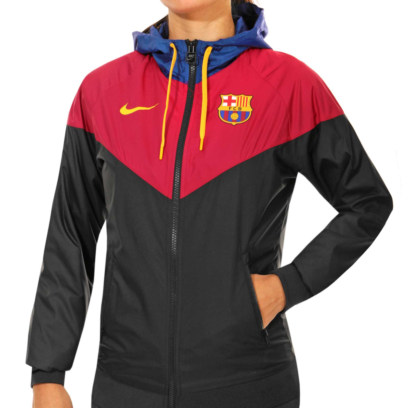 puesto Endurecer Desafortunadamente Cortavientos Nike Barcelona mujer Windrunner | futbolmania