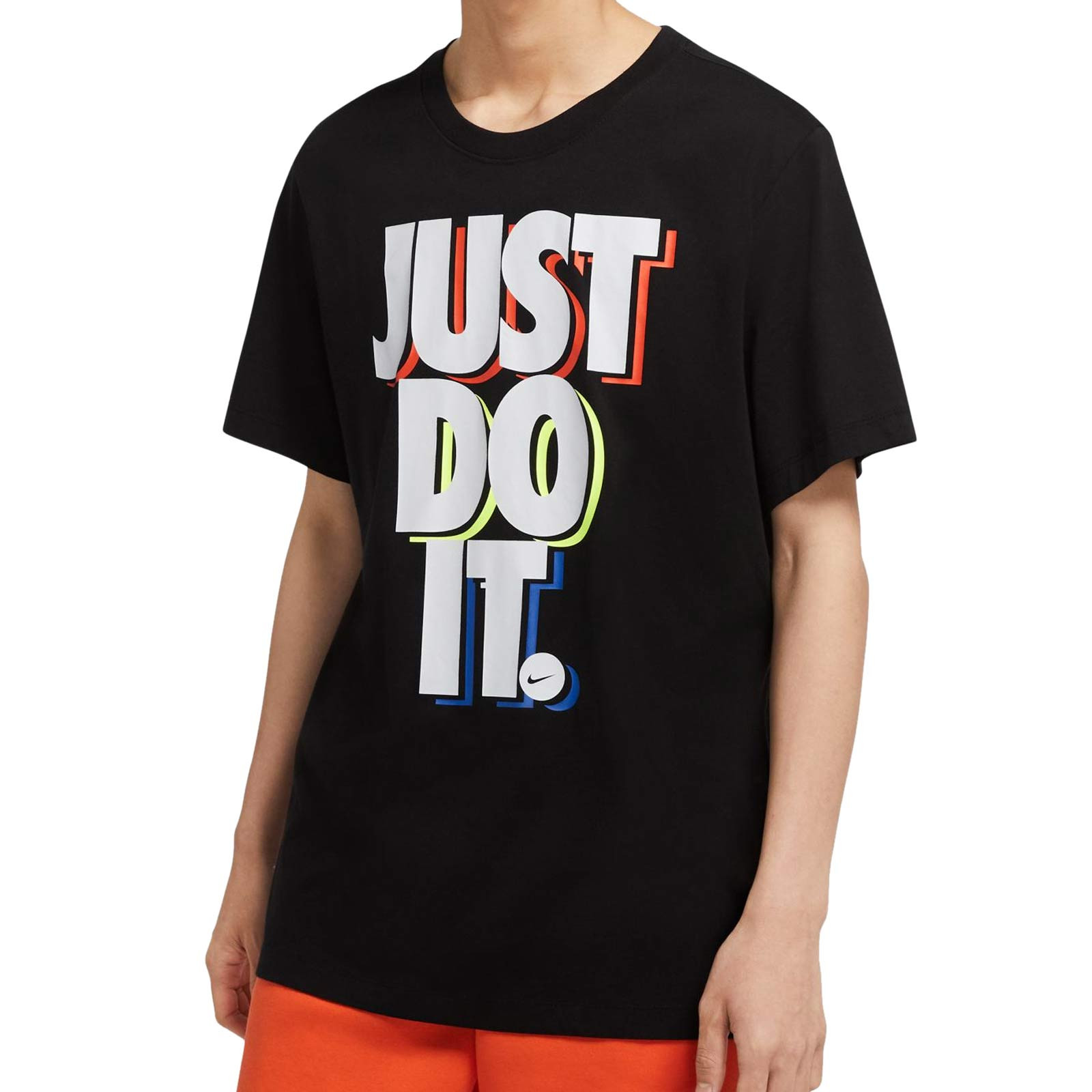 Pólvora reflejar Promover Camiseta algodón Nike Just Do It negra | futbolmania