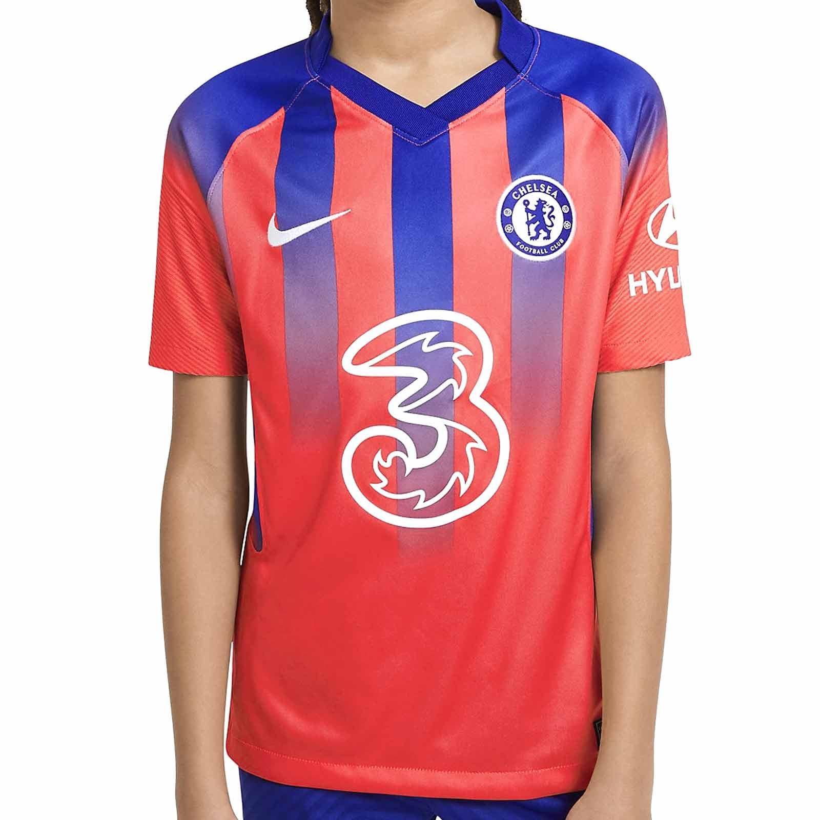 Azul y blanco Camiseta oficial de entrenamiento Chelsea FC Para niño Poliéster 
